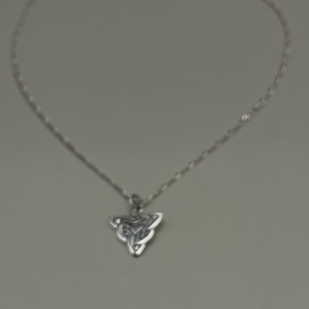 Sterling Silver Celtic Knot Pendant Necklace - Picture 2 of 3
